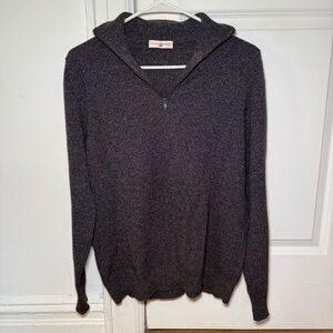 Luciano Barbero zip-up sweater size small